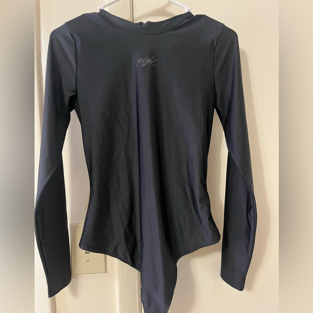 Jordan Women's Black Long Sleeve Sweat Resistant Bodysuit
